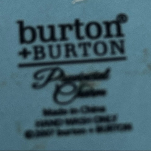 Vintage Burton & Burton Porcelain Teapot Blue & Grey Scrolls 8.5” x 6” - Picture 8 of 11